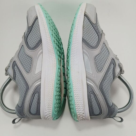 Skechers Go Run Consistant Gray/ turquoise lace up womans running shoe size 7 - Picture 11 of 11